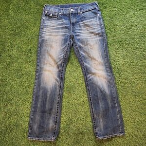 Vintage True Religion Classic Blue Relaxed Jeans Early 00s Y2K or Late 90s